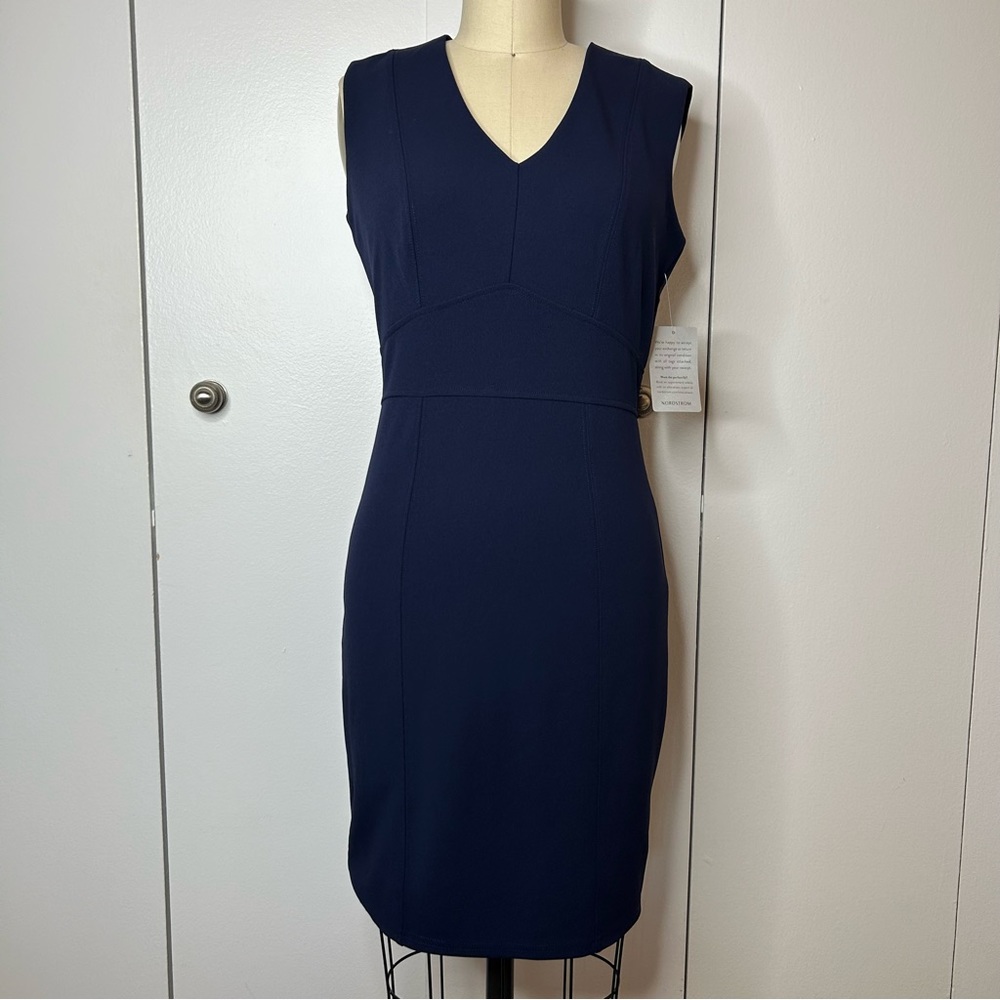 NWT Bebe V-Neck Sheath Dress
